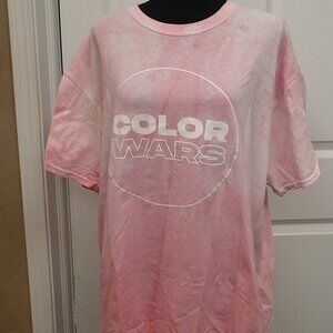 Color Wars Pink Women's T-shirt Size XL